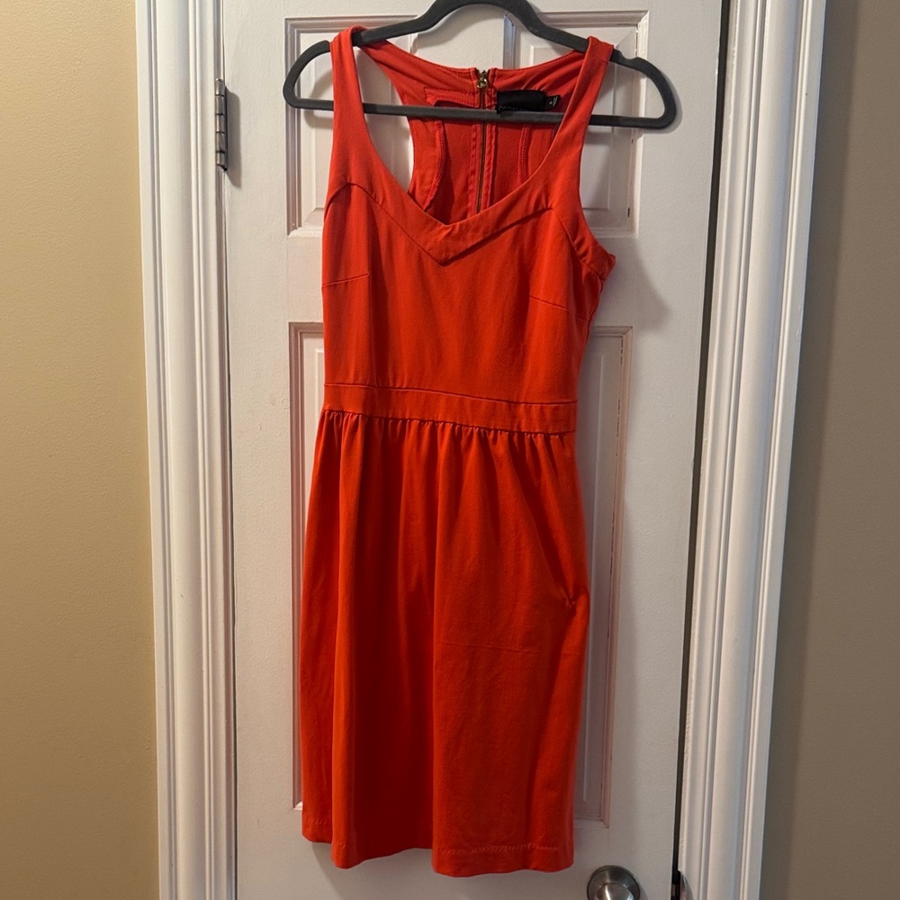Cynthia Rowley Vibrant Orange Mini Dress